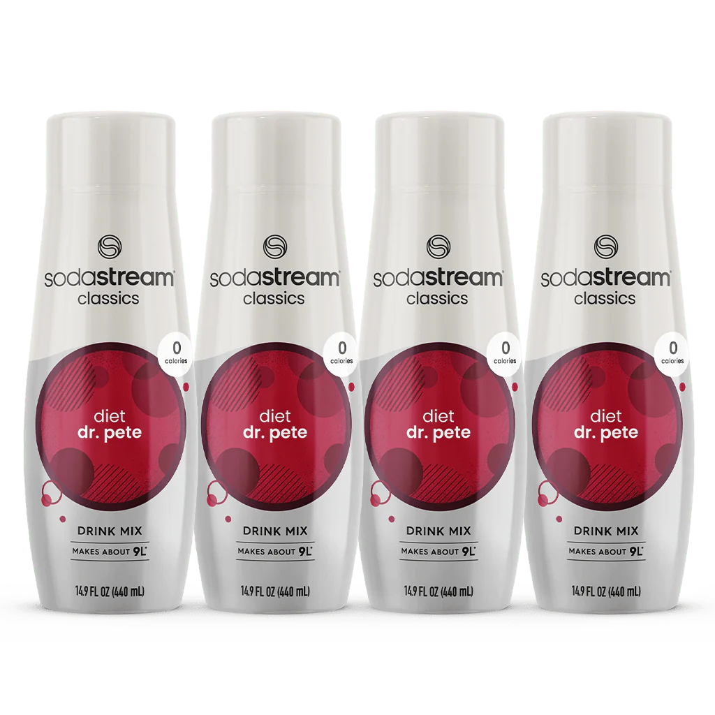 Sodastream Classics® Diet Dr. Pete Drink Mix 4 Pack 440ml- final sale