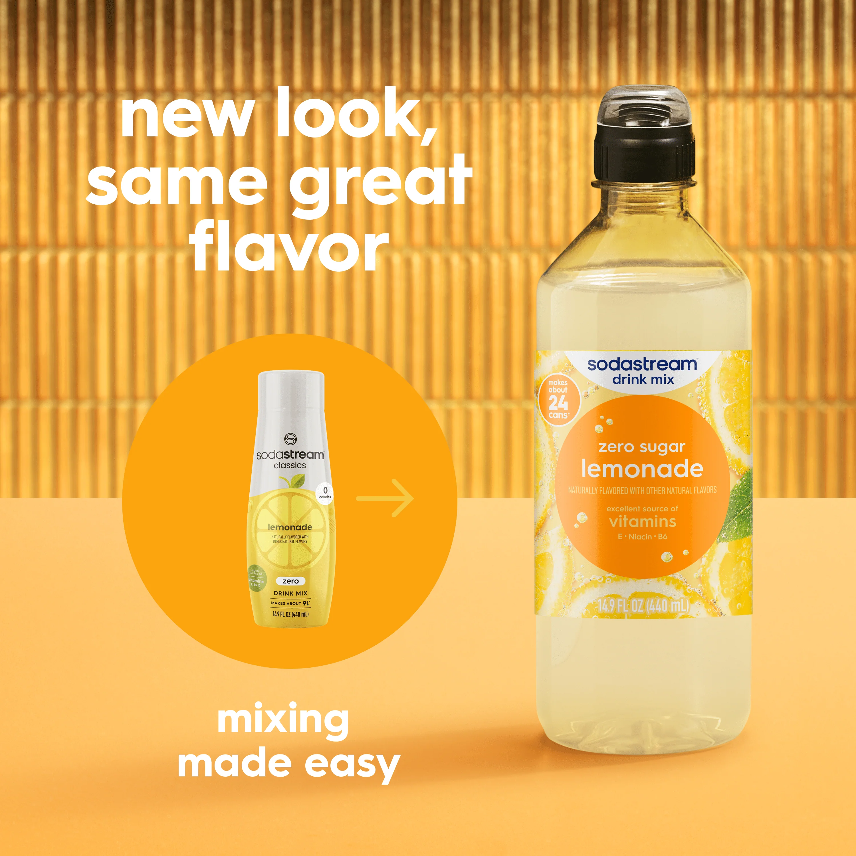 Sodastream Classics® Lemonade Zero Sugar Drink Mix 4 Pack 440ml - Image 5