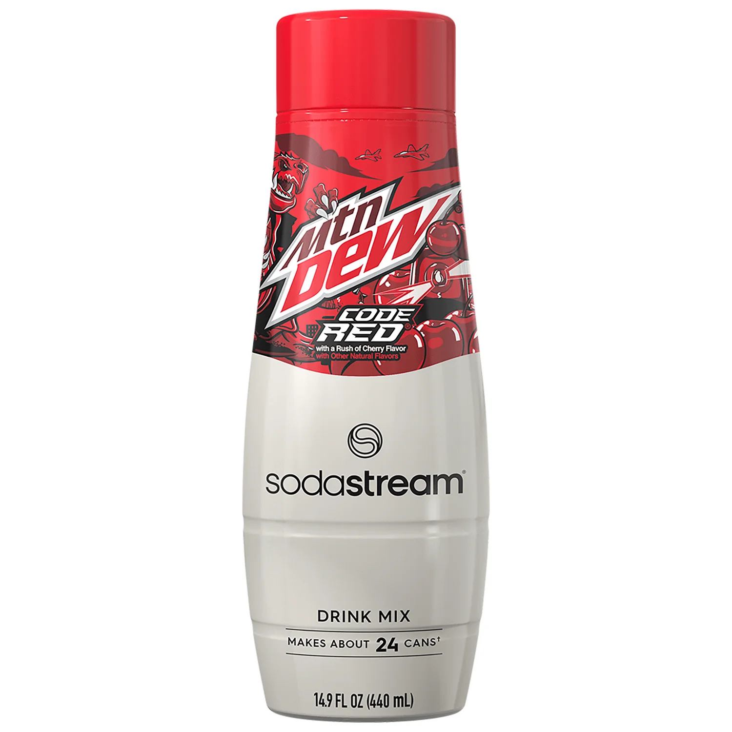 Sodastream MTN DEW Code Red Cherry Drink Mix 440ml - final sale