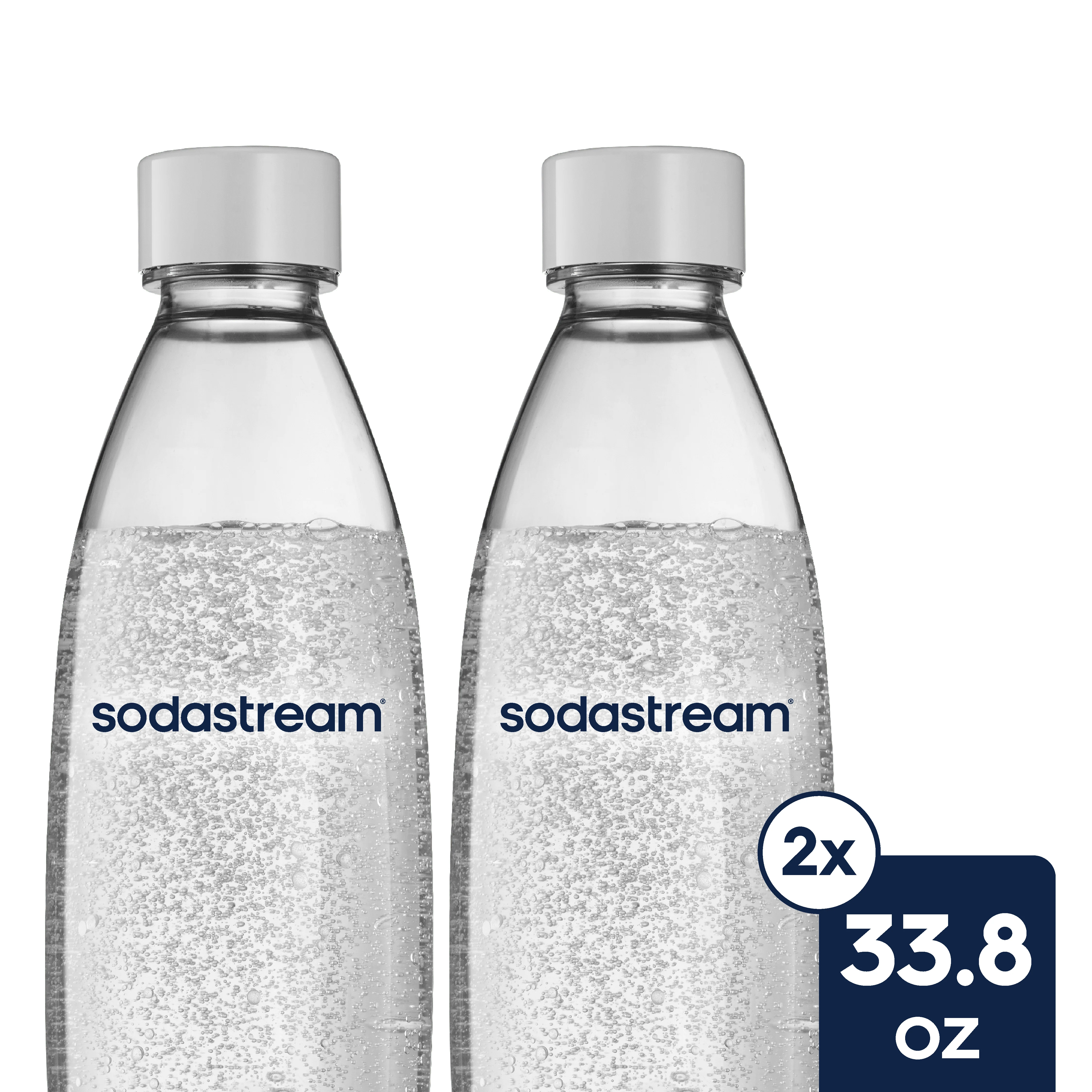 Sodastream Slim Sparkling Water Bottle Twin Pack White 33.8 oz