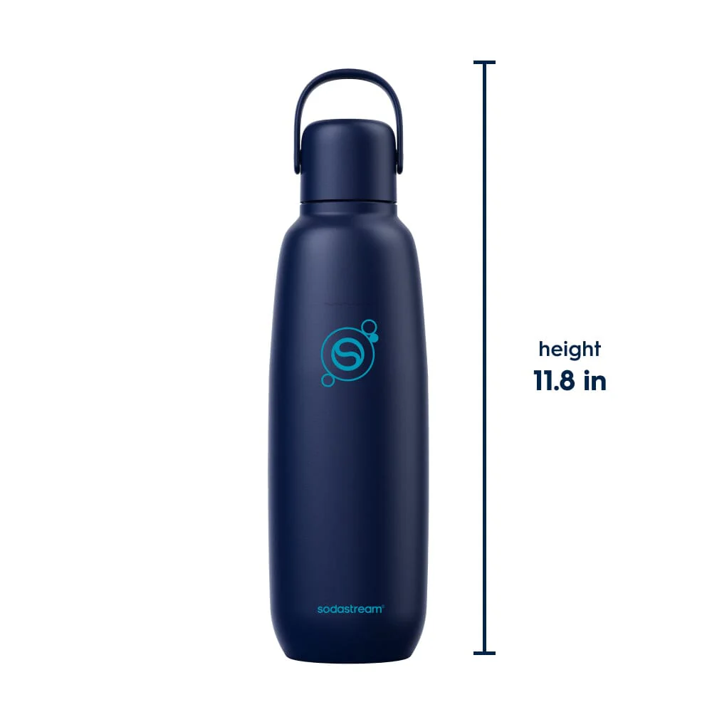 Sodastream Fizz & Go™ Insulated Stainless Steel Carbonating Bottle Blueberry 30.4 oz - Image 9