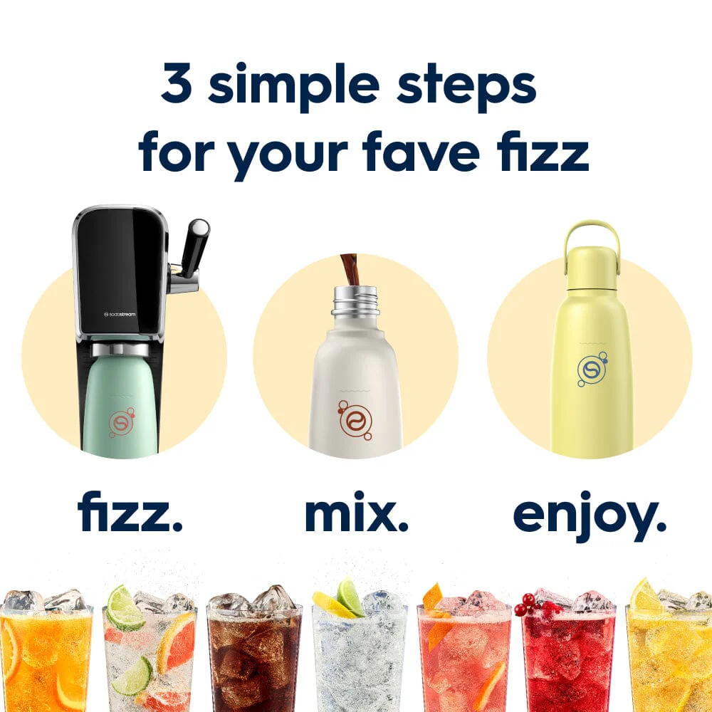 Sodastream Fizz & Go™ Insulated Stainless Steel Carbonating Bottle Lemon 30.4 oz - Image 6