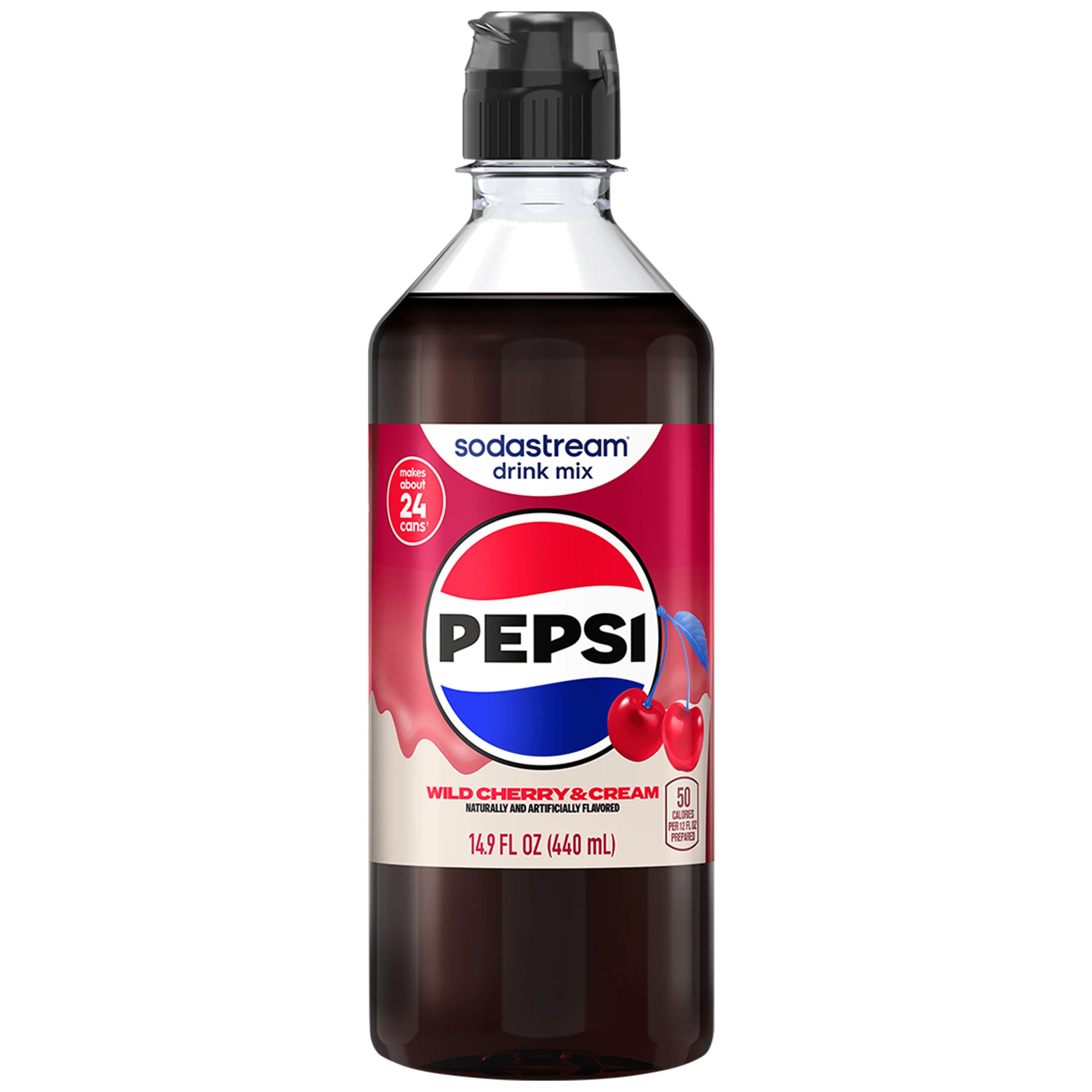 Sodastream PepsiĀ® Wild Cherry & Cream Drink Mix 440ml