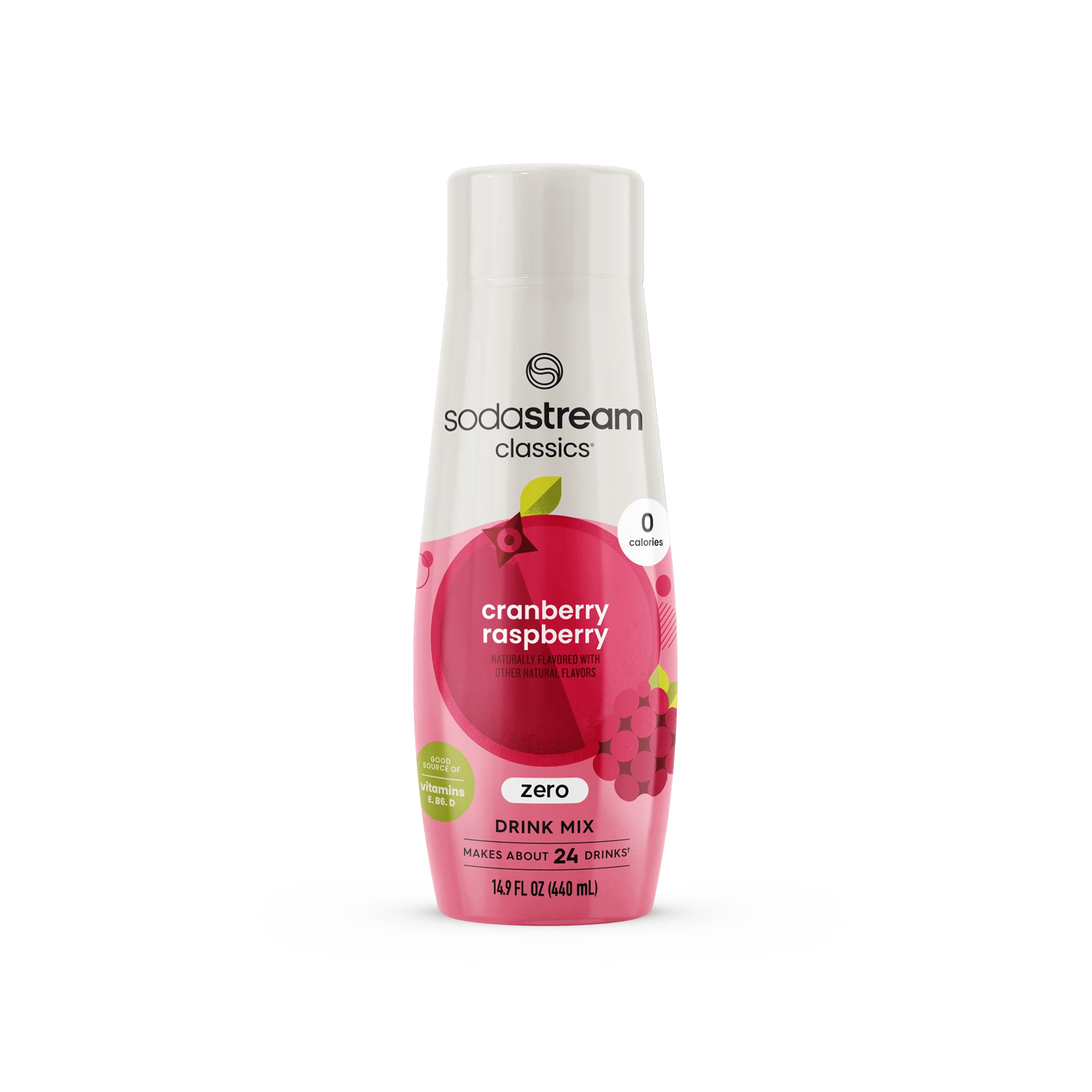 Sodastream Classics® Cranberry & Raspberry Zero Sugar Drink Mix 440ml - final sale